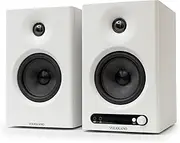VULKKANO PRO4 Studio Monitor Speakers with 4” Woofer, Bluetooth, Balanced TRS Input, RCA, Headphone Output, AUX, Optical, EQ Adjustments, PC Monitor Speakers