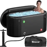 Upgrade Ice Bath Tub for Athletes XL 160 Gal - Water Chiller Compatible Cold Plunge, Athletes Recovery - Ice Bath at Home Outdoor, Durable, Portable, Insulated Thermal Lid Hot Cold
