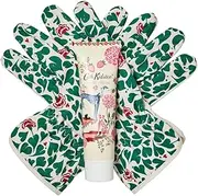 [Cath Kidston] Beauty Artist Kingdom Gardening Gloves Set, 100ml Hand Cream & Gardener's Gloves