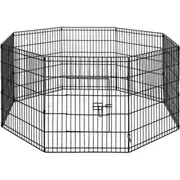 Pet Playpen Dog Playpen Exercise Cage Enclosure Fence 2x30in - 8 Panel