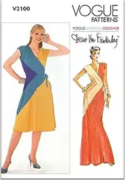 VOGUE Paper Patterns V2100H5 Misses' Knit Dress by Diane Von Furstenberg H5(6-8-10-12-14)