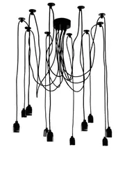 Octa 10 Light Suspension Light - Black