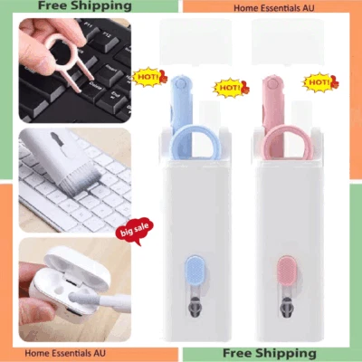 Keyboard Cleaning Kit Laptop PC Earphone Cleaner Brush Remover Key Puller 7 IND7