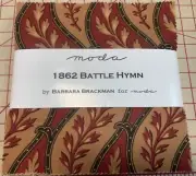 MODA Fabrics B Brackman Charm Pack 5" Squares 1800s Repro 1862 BATTLE HYMN