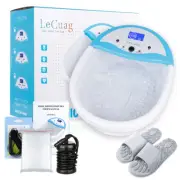 Ionic Foot Bath Detox Machine Spa Cleanse Body System with Tub, FIR Belt Slipper
