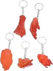 [Holibanna] 5pcs Simulated Food Key Charms Ac for Durable Key Pendant Portable Keychain Key Holder Fashion Hanging Pendant Key Ring Outdoor Supply Outdoor Pendant Simple Key Chain