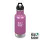 klean kanteen Classic Vacuum 經典44mm 窄口保溫瓶355ml『粉紅花』K12VCPPL 水壺│不鏽鋼水壺│運動水壺