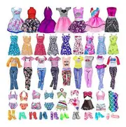 32 Piece Barbie Clothes and Accessories Sets, Stylish Mini Dress