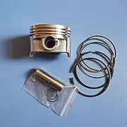 Piston kit 65mm Fit for FJ180V FJ180 Engine Mower Cylinder Piston Ring pin Clip Assembly Replacement Accessories(2 x Piston Ring kit)