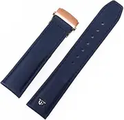 [UMCNVV] Genuine Leather Watch Strap 20mm 22mm For MAURICE LACROIX Watchband Folding Buckle Leisure Business Cow Leather Bracelet