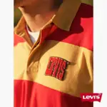 【LEVIS 官方旗艦】男款 學院風寬鬆版長袖POLO衫 / 絨面徽章LOGO 熱賣單品 35981-0020