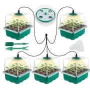 Seed Starter Tray with Grow Light, Seed Starter Kit, Plant Germination Starti...