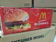 McDelivery 1:20 20ft Shipping Container Model ABS Resin & Wood New Box