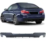Rear Diffuser Black Matte for BMW F10 F11 535i 535d 10-17 With M-PACKET