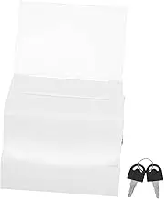 Gatuida Acrylic Suggestion Box with Lock Large Ballot Box for Raffle Tickets Business Cards and Donations for Office Charity and Contest Events Stylish and Secure Design