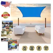 12' x 18' Heavy Duty Blue Sun Shade Sail - Waterproof & Durable