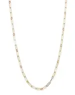 Roberto Coin 18K Yellow Gold Paperclip Link Chain Necklace, 22