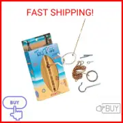 Tiki Toss Ring Toss Game for Adults & Kids - Hook and Ring Games with String and