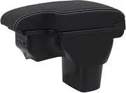 Auto Armrest Box Armrest Box Car Armrest Interior Storage Box with USB ESQ 2010 2011 2012 2013 2014 2015 2016 2017 2018 2019(3USB 2)