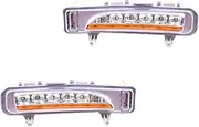 JIUYIN 1Pair Daylight Car LED DRL Daytime Running Lights Fit For Ford Edge 2009-2014 With Turn Signal Car DRL lights