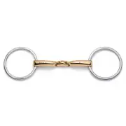Cavalon Loose Ring Lozenge Savor Gold Snaffle Bit