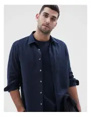 [Unison] Linen Regular Fit Shirt