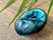 Labradorite Palm Stone Worry Labradorite Soap Stone Specimen Reiki Chakra Stone
