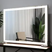 TOOLKISS Large Hollywood Makeup Mirror with 3 Modes Lighted & Smart Touch Control (92 x 68 cm) – Extra-Large LED Vanity Mirror for Bathroom, Bedroom, or Professional Use