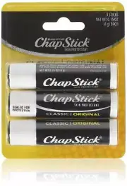 New Chapstick Classic Original Lip Balm 0.15oz 3 Pack Smooth Cool Lip Balm