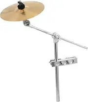 Milisten Splash Cymbal for Drum Set with Boom Stand Kit Low Volume Practice Cymbal for Drummers Heavy Duty Material for Quiet Sessions