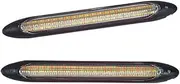 Turn Signal Lights 2X Car DRL LED Daytime Running Light Flow Yellow Turn Signal White DRLScan Waterproof Headlight Strip Sequential Light Universal Turn Signal Lights(White N Yellow)