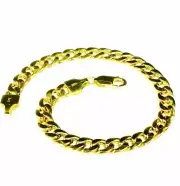 14k Yellow Gold Mens Miami Cuban Curb Link 8.5" 6.5 mm 11 grams Chain/Bracelet