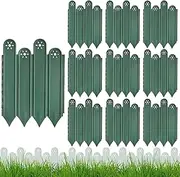 Garden Edging Border - Set of 10 Landscape Edging Borders - Interlocking Garden Trim Fencing Tools, Vegetable Palisade for Yard Patio Flower Bed Lawn Pathway