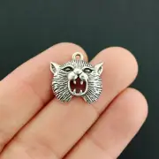 BULK 25 Wildcat Charms Antique Silver Tone 2 Sided Cougar - SC7931