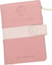 [Healeved] Passport Holder for Travel Passport Cover with Credit Card Protector Stylish Travel Wallet for Women Present for Travelers