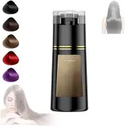 Polar Hair Dye Shampoo, Polar Haircare, Polar Dye Shampoo, Polar Haircare Instant Dye Shampoo, Polar Hair Dye Shampoo 3 In 1, Polar Hair Color Shampoo, Polar Color Restoring Shampoo (Light Brown)