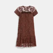 Short Sleeve Lace Dress