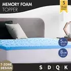 Cool Gel Memory Foam Mattress Topper 5/8cm Single Double Queen King Bed Sizes AU