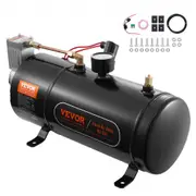 VEVOR 12V Air Compressor with Tank 0.8 Gallon/3 L, Train Horn Air Compressor, 120 psi Working Pressure Onboard Air Compressor System for Train Air Hor