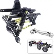 Brass Aluminum TRX6M 6x6 RC Fram & Shock Absorber & Driveshaft DIY Upgrade Parts TRX-4M TRX4M Upgrade to TRX6M 6X6 for 1/18 RC Crawler Car