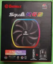Enermax SquARGB 3-Fan Pack 3x12cm ARGB Fan 1x RGB Control Box UCSQARGB12P-BP3
