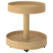 STOCKHOLM 2025 side table on castors, oak veneer