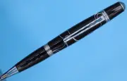 Sierra Style Ballpoint Pen in Classic Black and Chrome Finish &Parker Style Ink