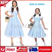 Classic The Wizard of OZ Dorothy Costume Cosplay Kid Adult Fancy Dress Book Week