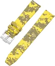 [GUMMMY] Camouflage Strap for Omega for Swatch MoonSwatch Curved End Silicone Rubber Bracelet Men Women Sport Watch Band Accessorie 20mm