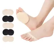 4Pairs Women Toe Socks Pads Invisible Cushions Forefoot Pads Toeless Half Socks
