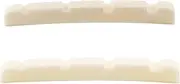 Musiclily Basic 42mm Curved Bottom Slotted Bone Bass Nut for 4 String Precision Jazz Bass Guitar, 42x3.2x4.8/4.6mm (Set of 2)