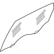 11-17 Nissan Juke OEM Rear Driver Door Window Glass 823011KA1B (for: Nissan)