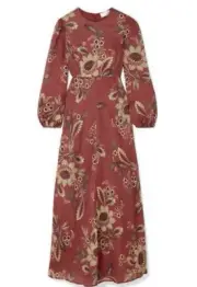 ZIMMERMANN "Juno" high neck dress in rosa batik size 0/US4/UK8 BNWT