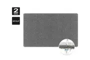 Vivva Shower Anti Slip Bathroom Bath Mats Carpet Water Drains Non Slip(Grey 40x60cm/45x75cm)